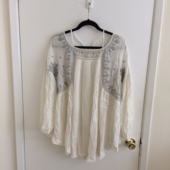 Free People Embellished Strappy Back Tunic - Picture 4 of 8
